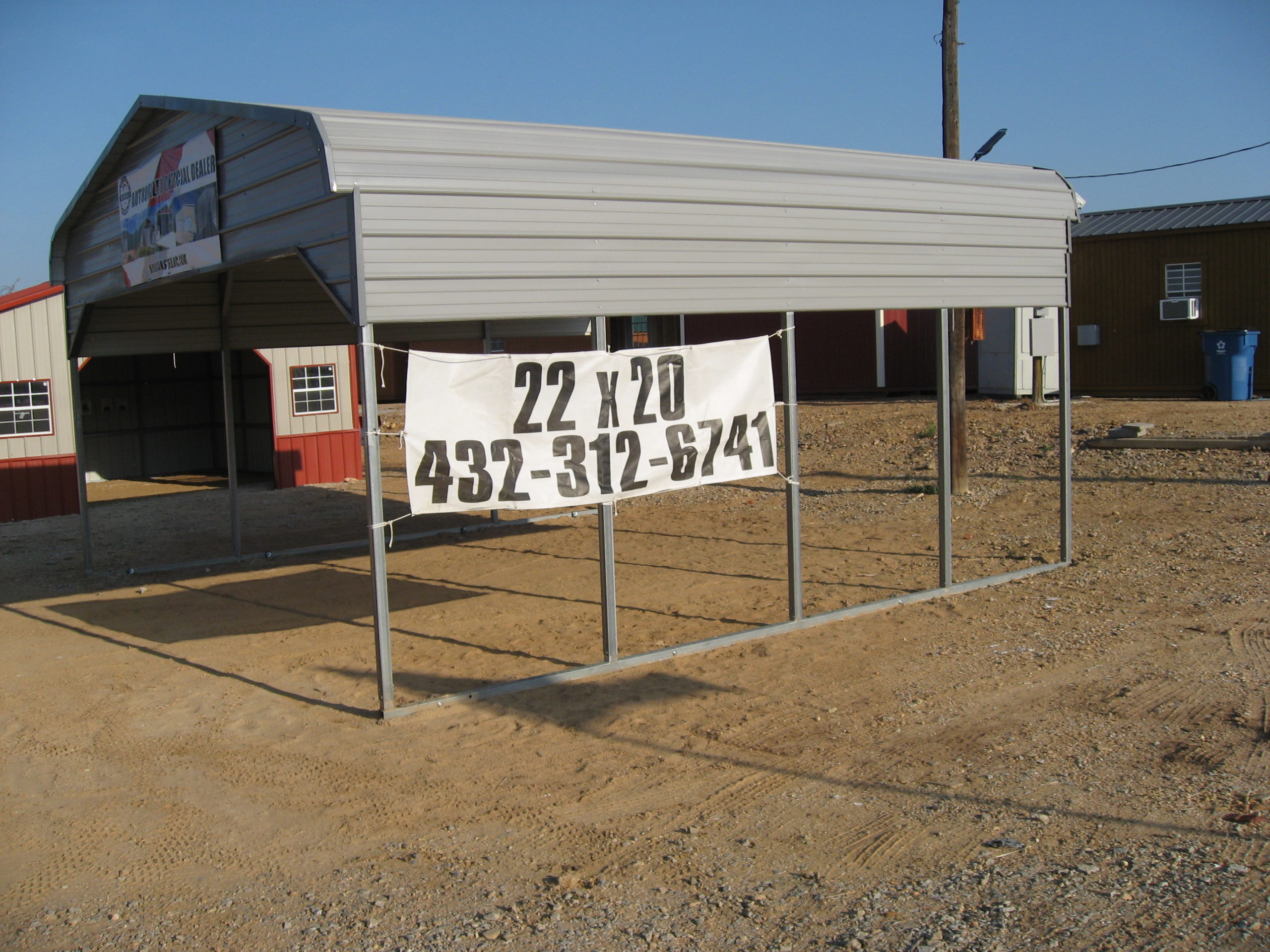 Gray Carport